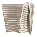 Striped Knitted Throw Stone