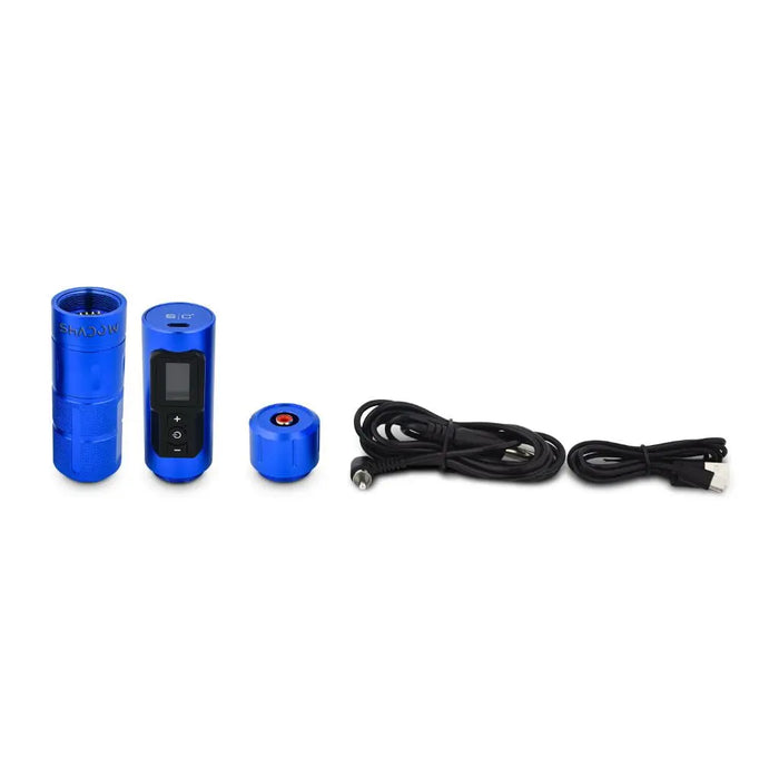 Stylecraft Shadow - 3-in-1 SMP/PMU Tattoo Machine Blue - BUYBARBER.COM