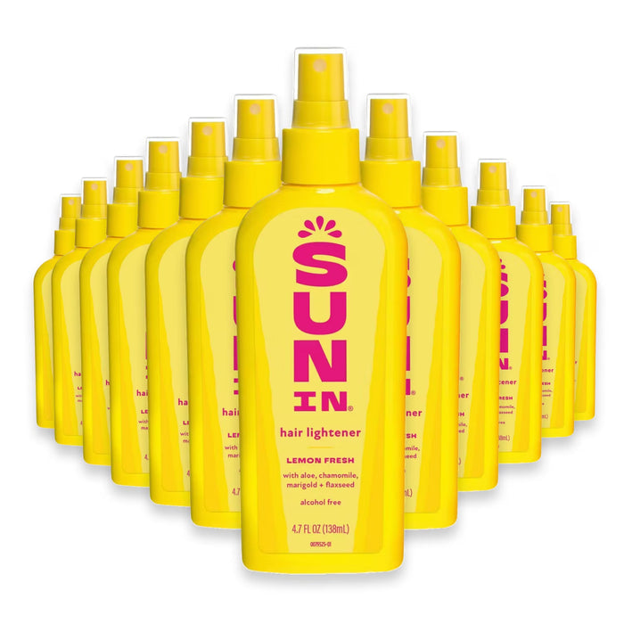 Sun-In Lemon Fresh Hair Lightener Spray 4.7 oz - 12 Pack