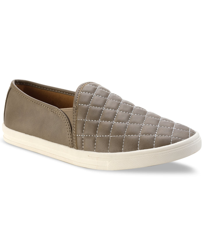 Sun + Stone Women's Mariam Quilted Slip On Sneakers