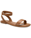Sun + Stone Women's Quebecc Ankle Strap Flat Sandals