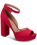 Sun + Stone Women's Reemaa Peep Toe Block Heel Platform Sandals