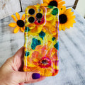 Sunshine Petals Wavy Luxe MagSafe Case for iPhone â Radiate positivity and warmth with the Sunshine Petals Wavy Luxe MagSafe Case from Fancy Bands.