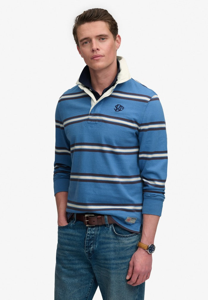 Superdry Vintage Athletic Stripe Rugby Top
