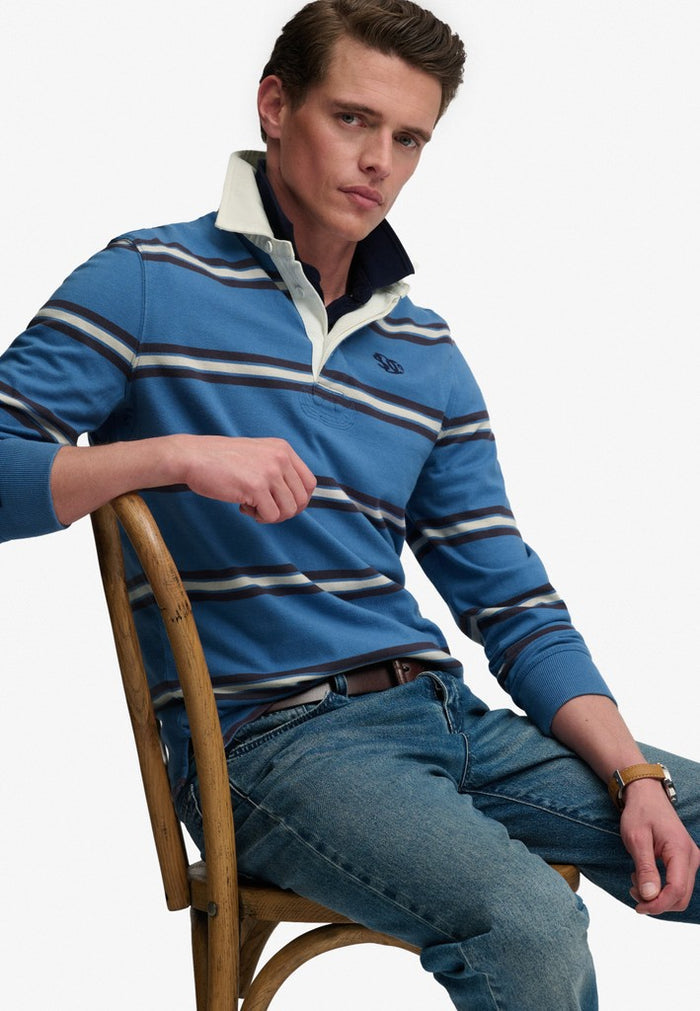 Superdry Vintage Athletic Stripe Rugby Top