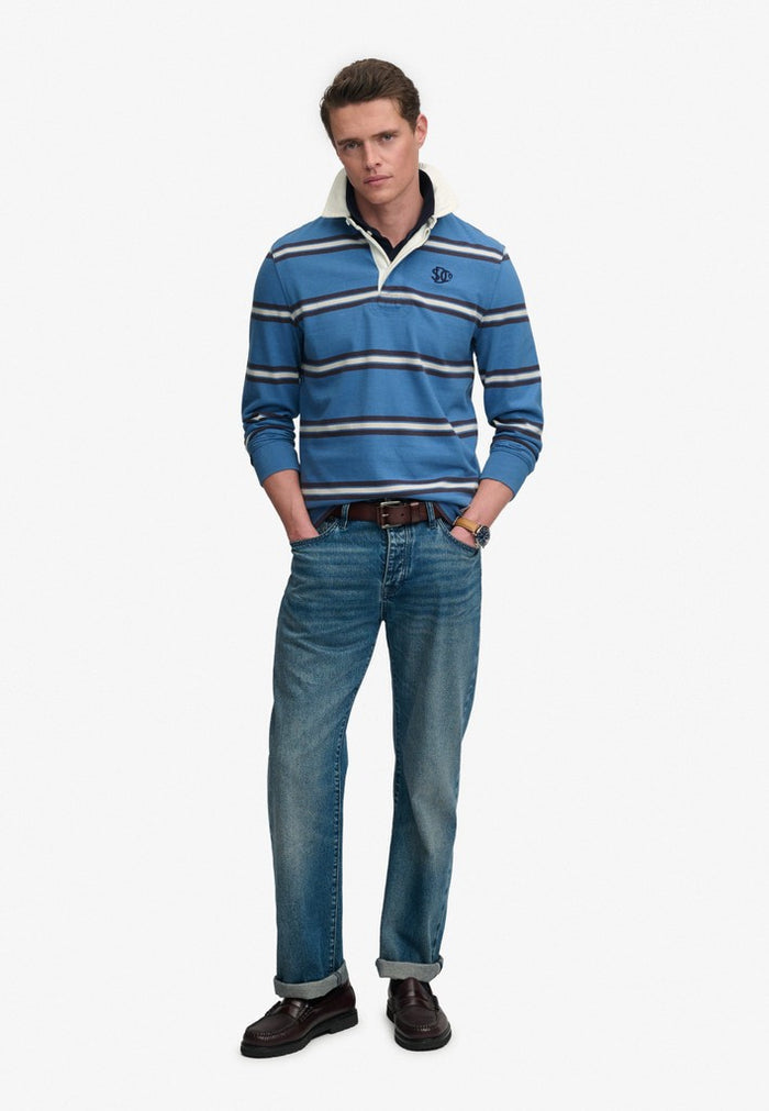 Superdry Vintage Athletic Stripe Rugby Top