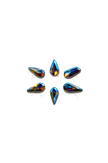 Swarovski Nail Art AB Teardrop Crystals 6pcs