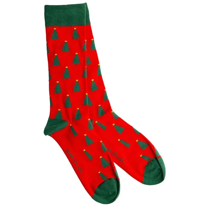 Swole Panda Christmas Tree Socks