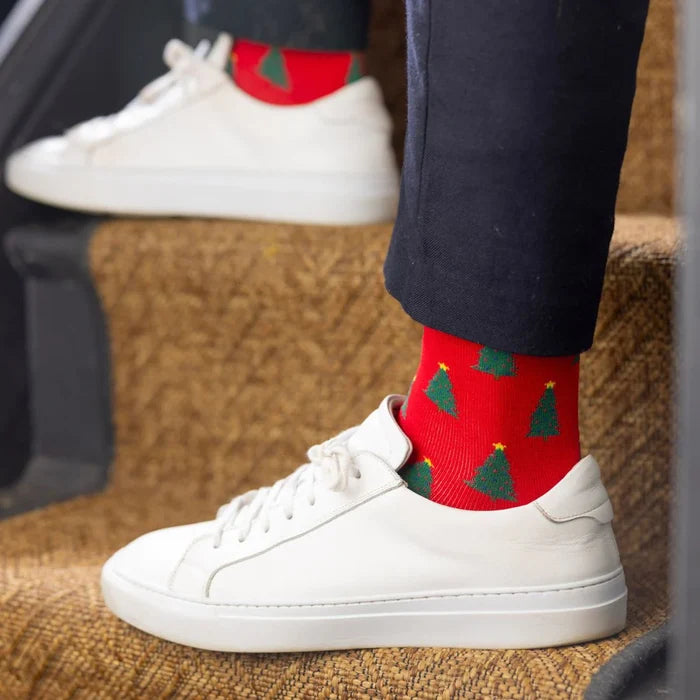 Swole Panda Christmas Tree Socks