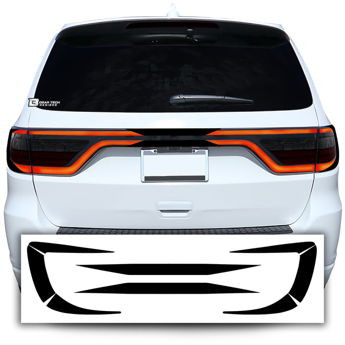 Tail Light Race Track Bat Vinyl Overlay Decal Sticker Film Fits Dodge Durango 2014 - 2022 Gloss - Bogar Tech Designs