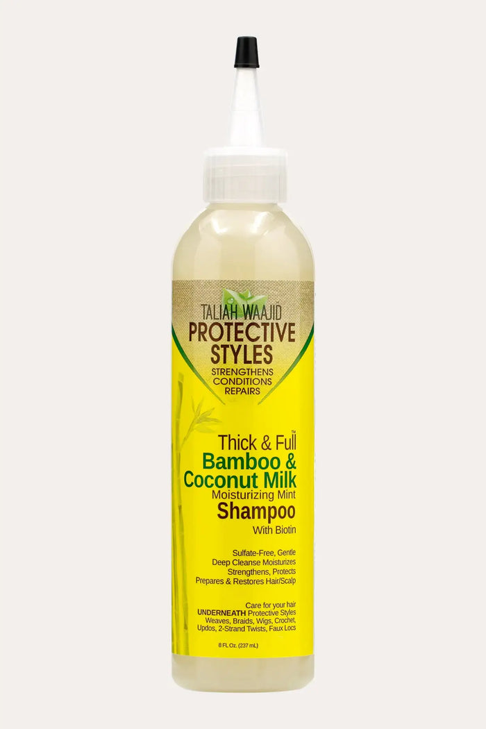TALIAH WAAJID PROTECTIVE STYLES BAMBOO & COCONUT MILK MOISTURIZING MINT SHAMPOO WITH BIOTIN 8oz - BSW BEAUTY CANADA