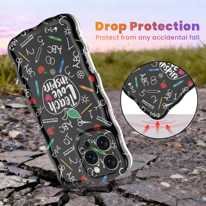 Teach, Love, Inspire Wavy Luxe MagSafe Case for iPhone â Celebrate the heroes of the classroom with the Teach, Love, Inspire Wavy Luxe MagSafe Case from Fancy Bands.