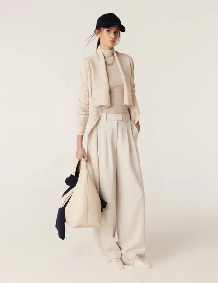 THE BEAUMONT MERINO CARDIGAN | Oatmeal - Darling & Domain
