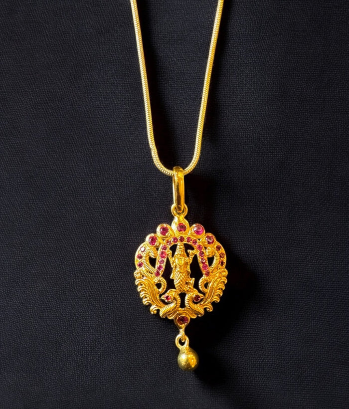 The Dashavatara Matsya Silver Krishna Pendant