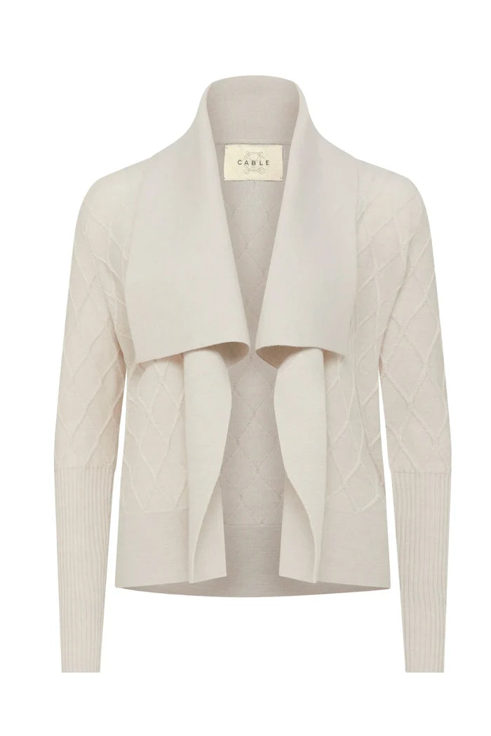 THE ELIZABETH MERINO CARDIGAN | Antique White - Darling & Domain