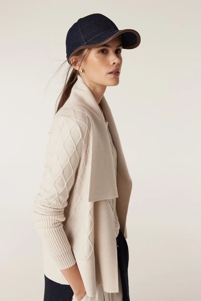 THE ELIZABETH MERINO CARDIGAN | Antique White - Darling & Domain