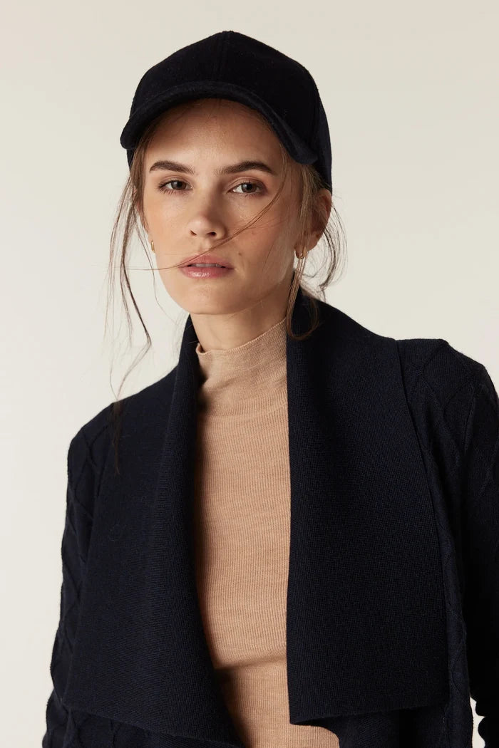 THE ELIZABETH MERINO CARDIGAN | Midnight Navy - Darling & Domain