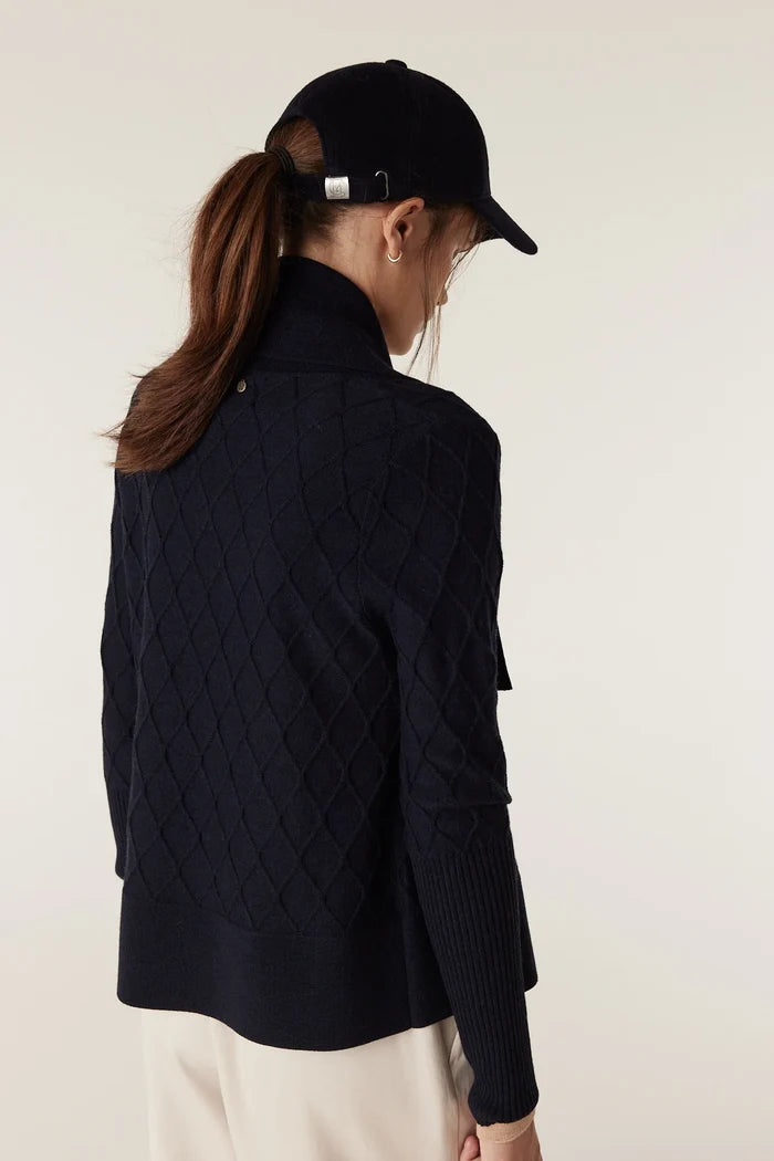 THE ELIZABETH MERINO CARDIGAN | Midnight Navy - Darling & Domain
