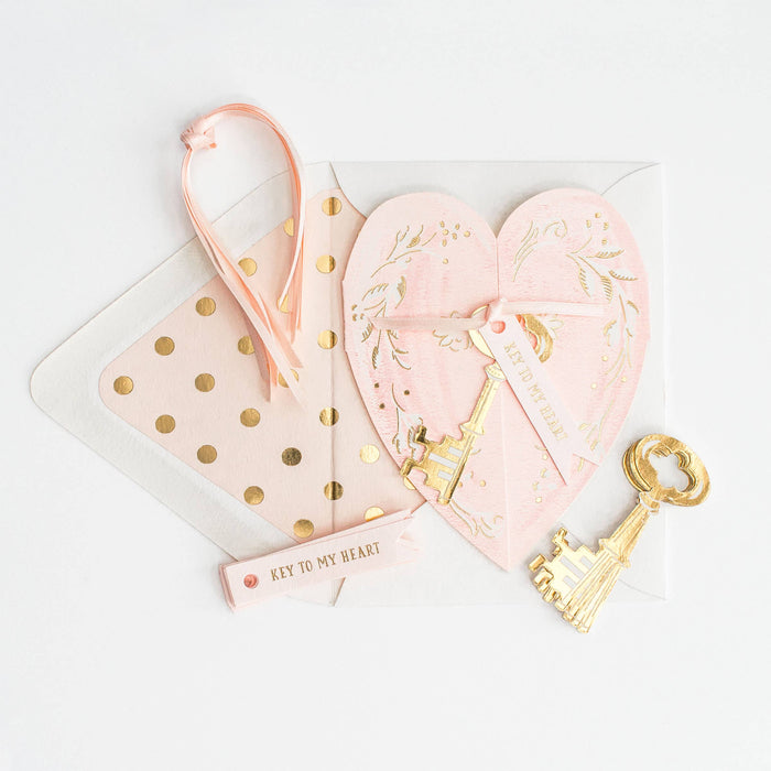 The First Snow - Key to My Heart Love Greeting Card
