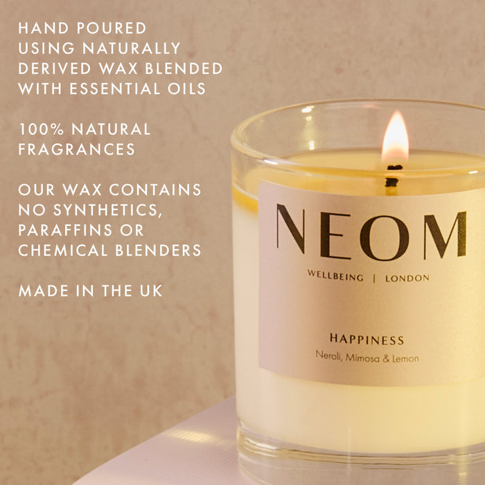 Happiness Scented Candle 1 Wick

HAND POURED
USING NATURALLY DERIVED WAX BLENDED WITH ESSENTIAL OILS

100% NATURAL FRAGRANCES

OUR WAX CONTAINS NO SYNTHETICS, PARAFFINS OR CHEMICAL BLENDERS

MADE IN THE UK