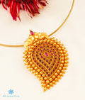 The Prashanti Silver Paisely Pendant Set (Thin Chain)