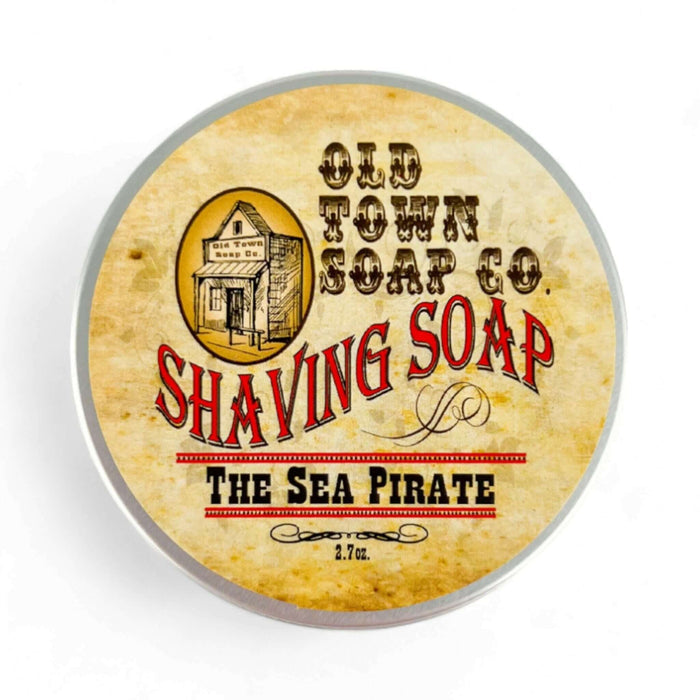 The Sea Pirate -Shave Soap Tin - Old Town Soap Co.