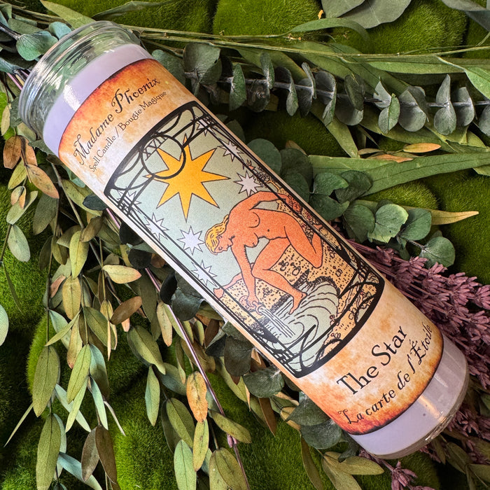 The Star Tarot Card Ritual Spell Candle