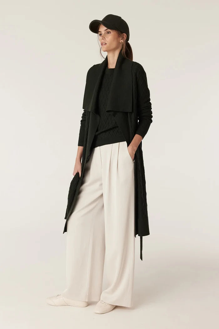 THE VICTORIA MERINO CARDIGAN | Moss - Darling & Domain