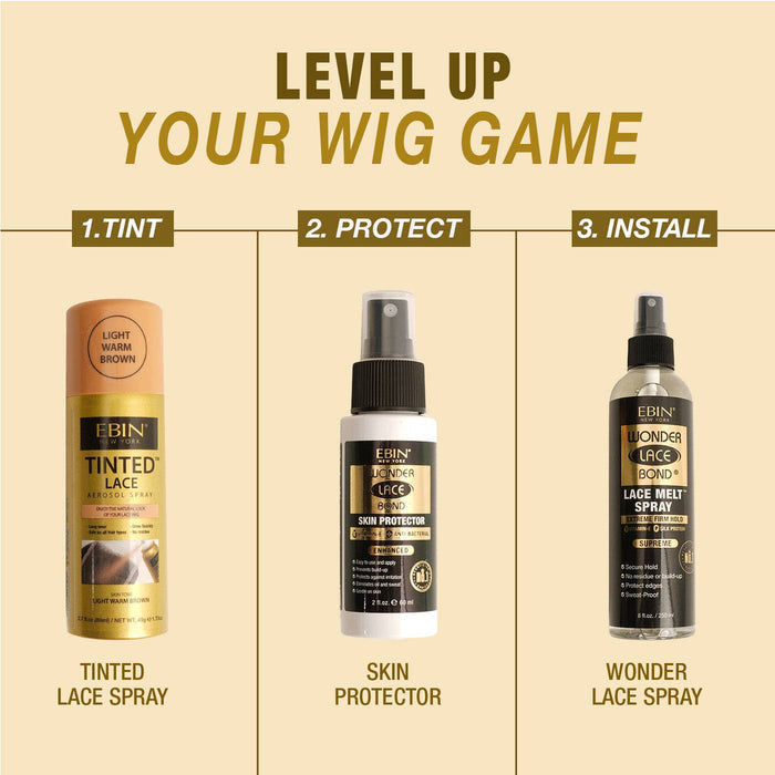 Tinted Lace Aerosol Spray 5.07oz/150ml: Light Warm Brown
