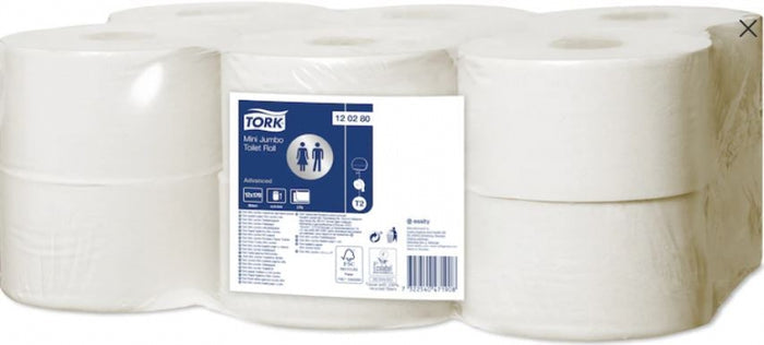 TORK T2 120280 Jumbo Toilet Roll Recycled Mini Advanced