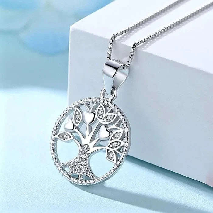 Bridal Party Gifts - Sterling Silver and Cubic Zirconia MOG Necklace