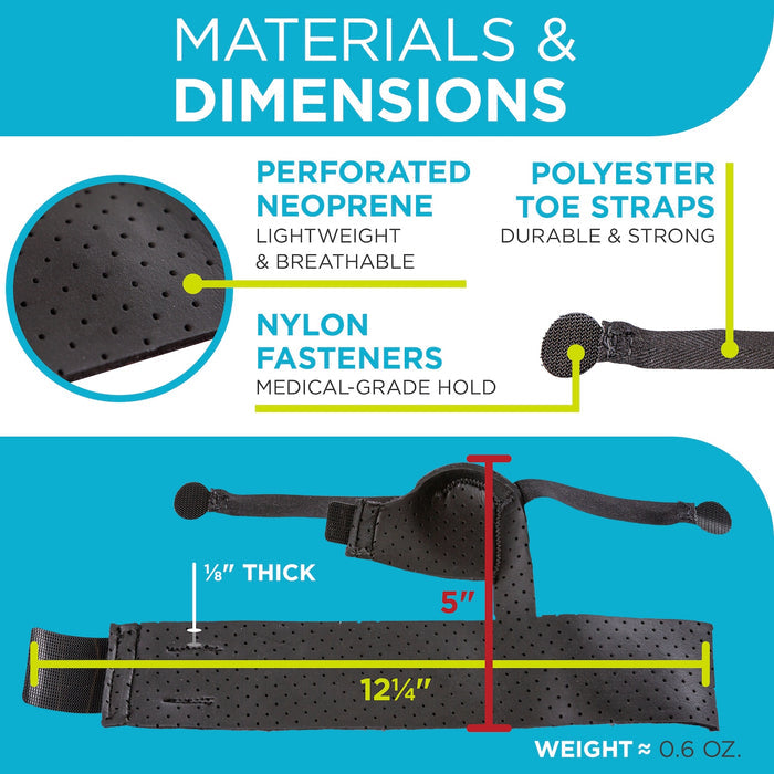 medical-grade materials on the sprained toe brace make it a durable support for the big toe