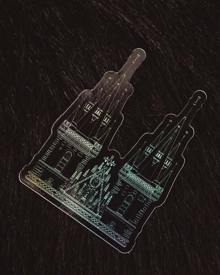 Tyn Cathedral Holographic Vinyl Sticker