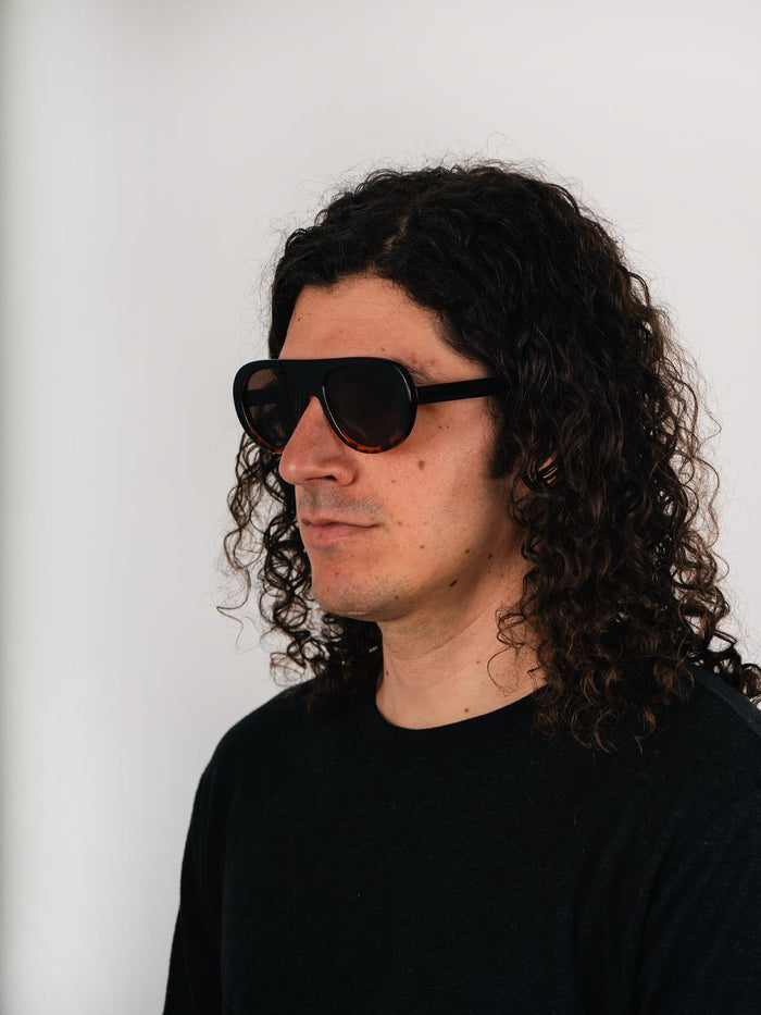 Unisex Oversized Aviator Sunglasses | Tortoiseshell-Image 5