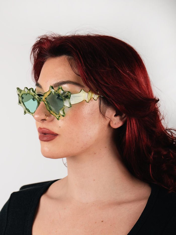 Unisex Slime Festival Sunglasses | Green-Image 2