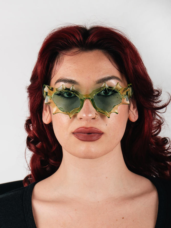 Unisex Slime Festival Sunglasses | Green-Image 4