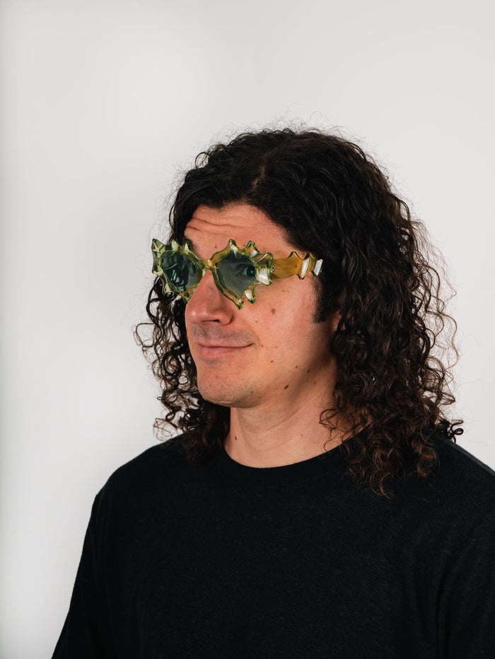Unisex Slime Festival Sunglasses | Green-Image 5