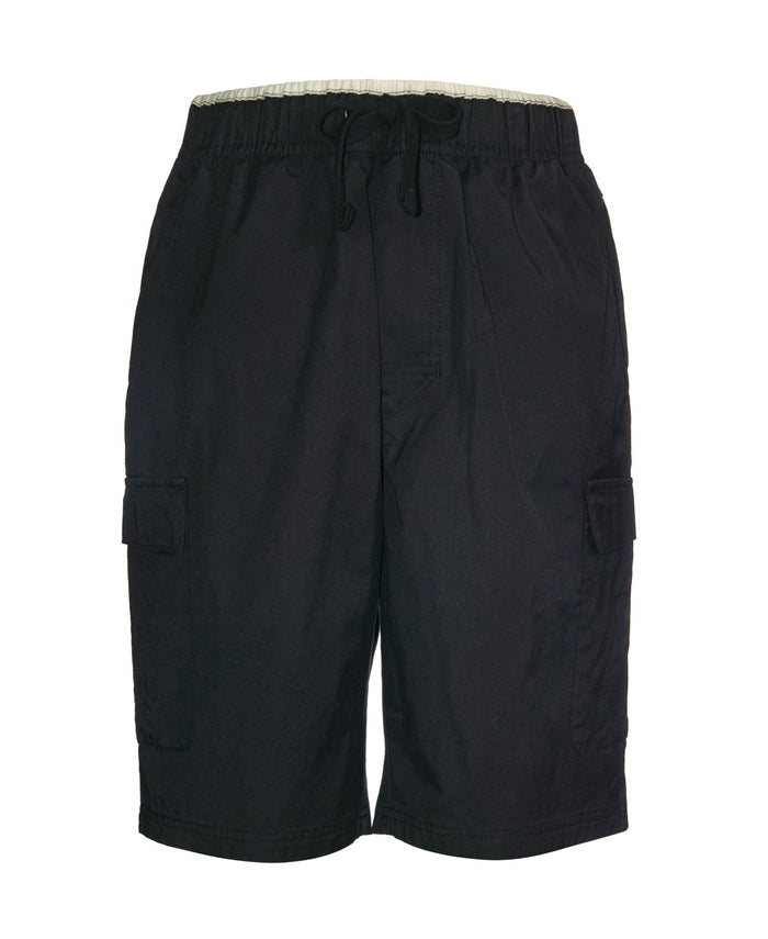 Univibe Big Boys Clifford Cotton, Nylon Cargo Shorts - Black