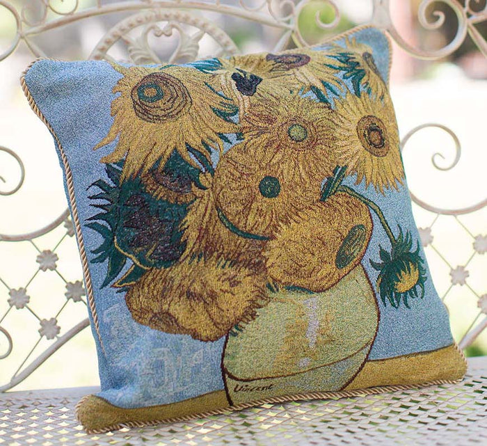 Van Gogh Sun Flower - Cushion Cover Art 45cm*45cm
