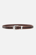 vintage leather thin belt