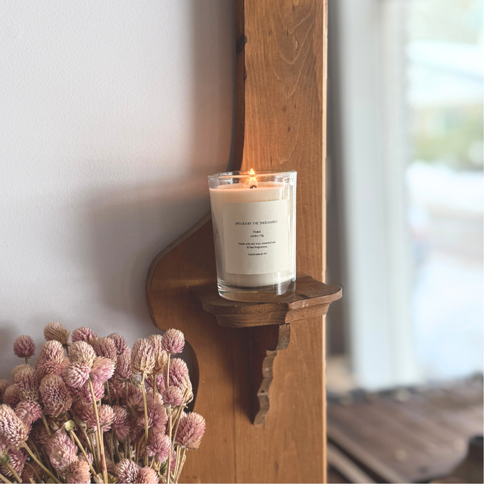 Violet, Smoke + Fig Handcrafted Soy Candle