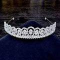 Wedding Hair Accessories - Silver Cubic Zirconia Bridal Tiara