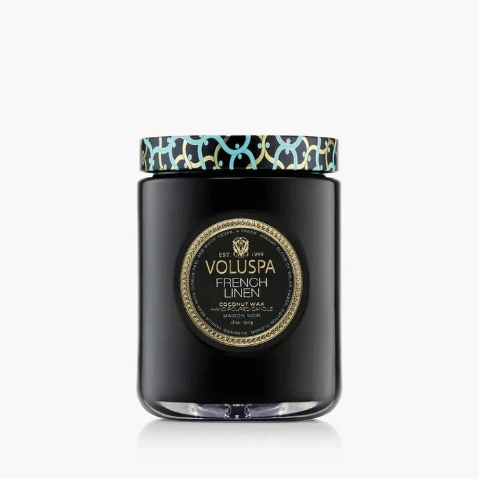 voluspa french linen large jar candle