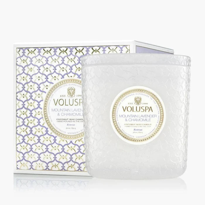 Voluspa Mountain Lavender & Chamomile Luxe Candle
