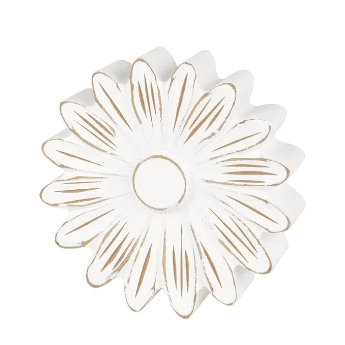 White Wood Flower Cutout