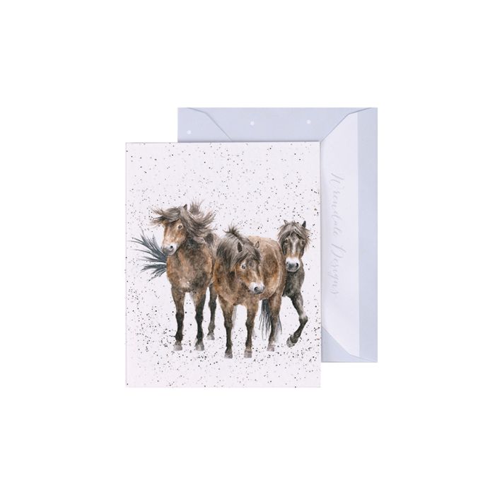 WRENDALE Card Enclosure Horses