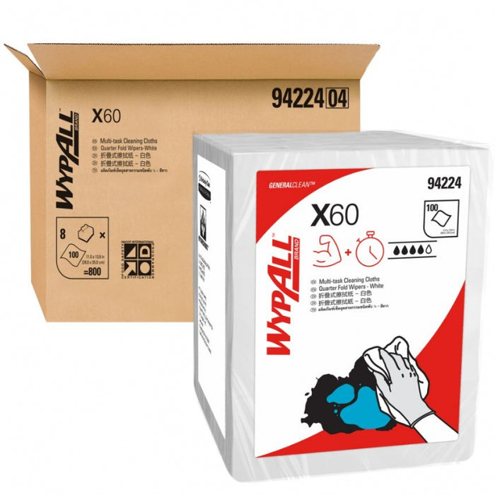 Wypall GeneralClean X60 Single Sheet Wipers