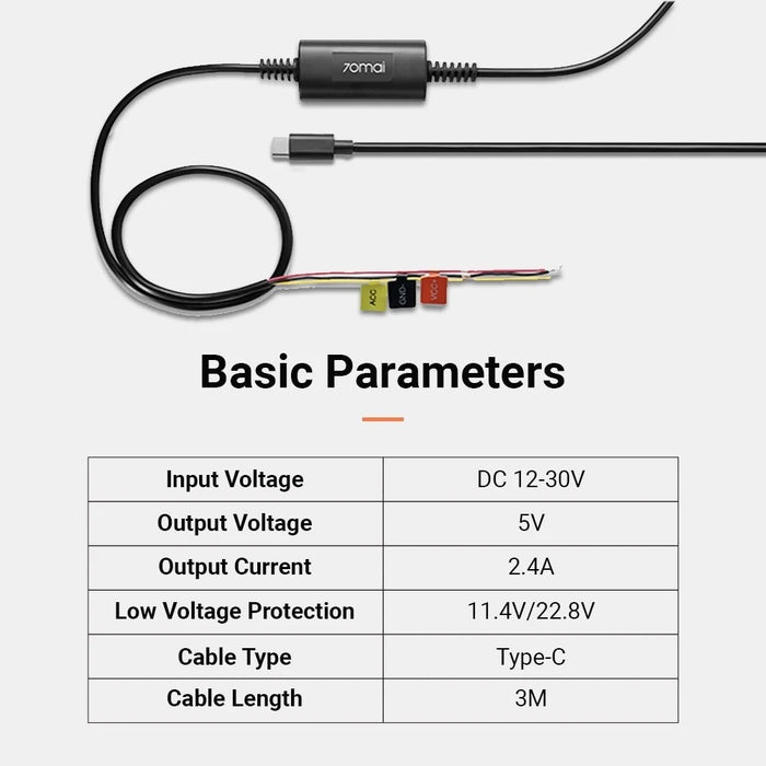 Xiaomi 70mai Hardwire Kit UP03