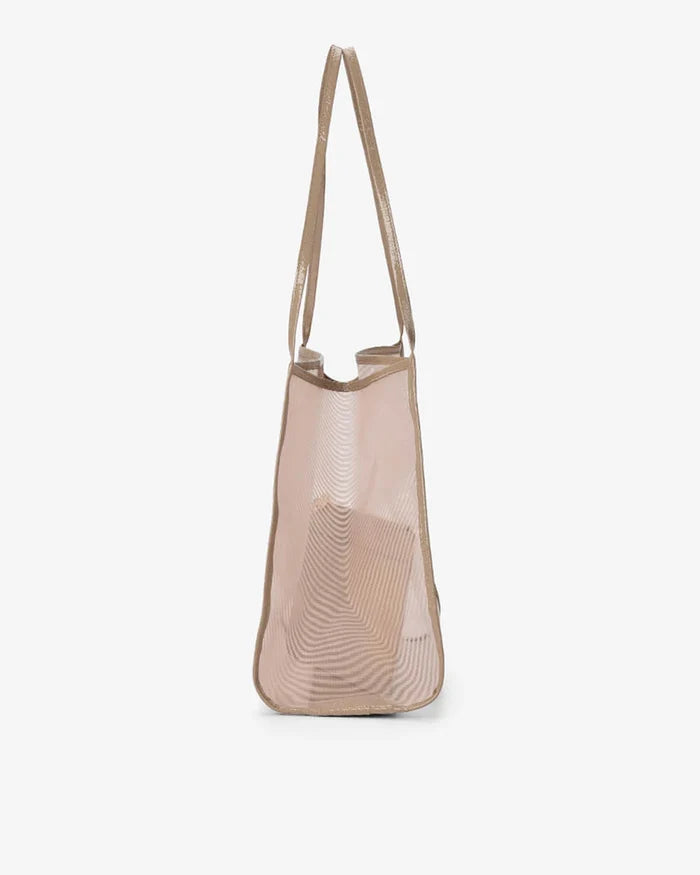 ZANZIBAR BAG in Camel Mesh by Elms and King