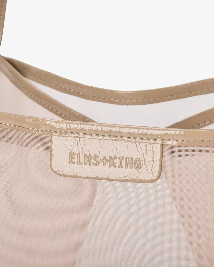 ZANZIBAR BAG in Camel Mesh by Elms and King